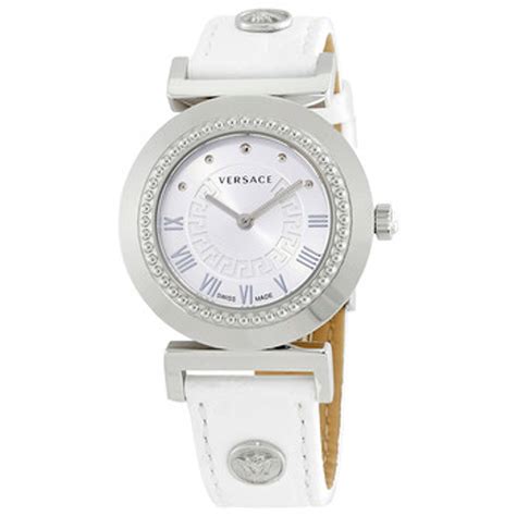 Versace Vanity Silver Dial Ladies Watch 